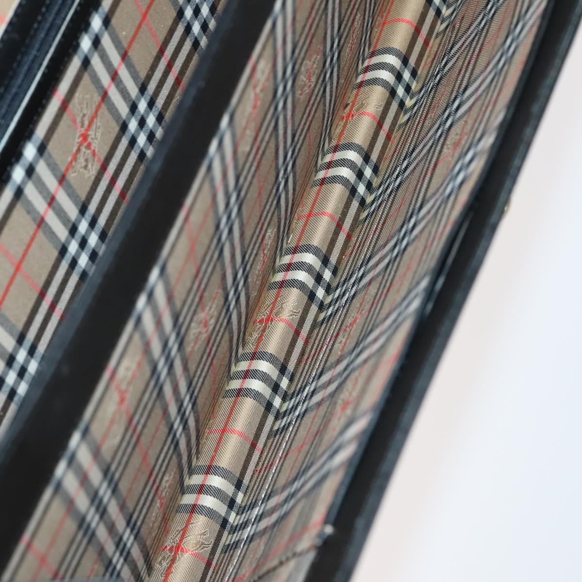 LOUIS VUITTON Burberry Monogram Nova Check Bag Canvas 3Set Black Auth 144724