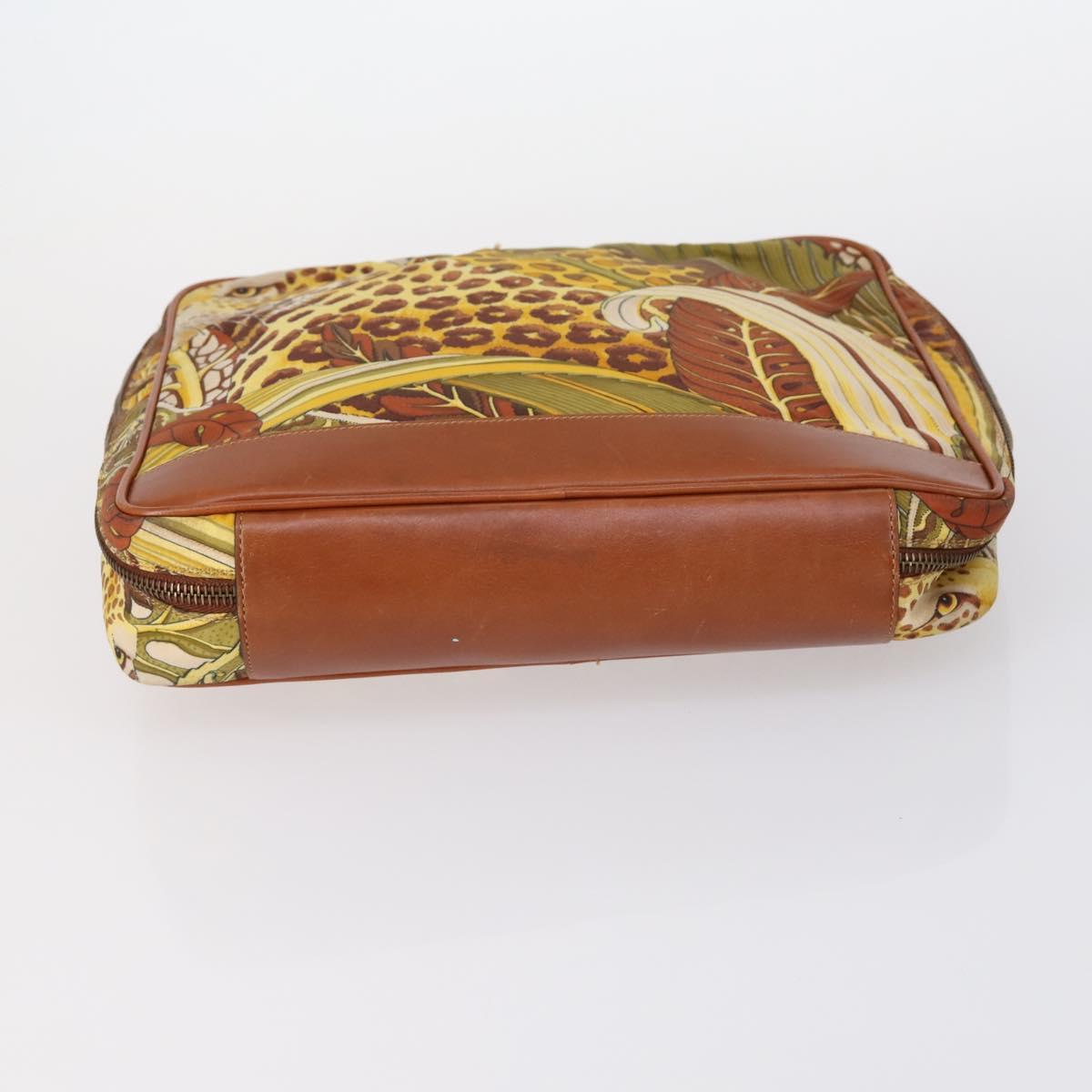 CELINE Fendi Ferragamo C Macadam Canvas Bag Nylon Leather 5 Set Black Auth 144725