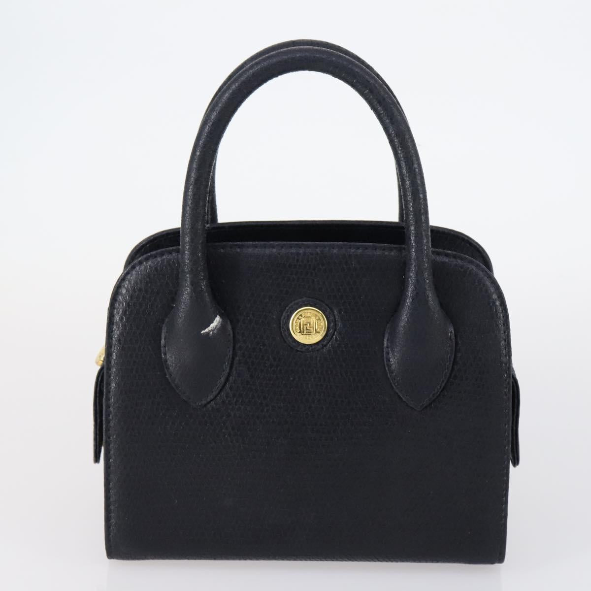 CELINE Fendi Ferragamo C Macadam Canvas Bag Nylon Leather 5 Set Black Auth 144725