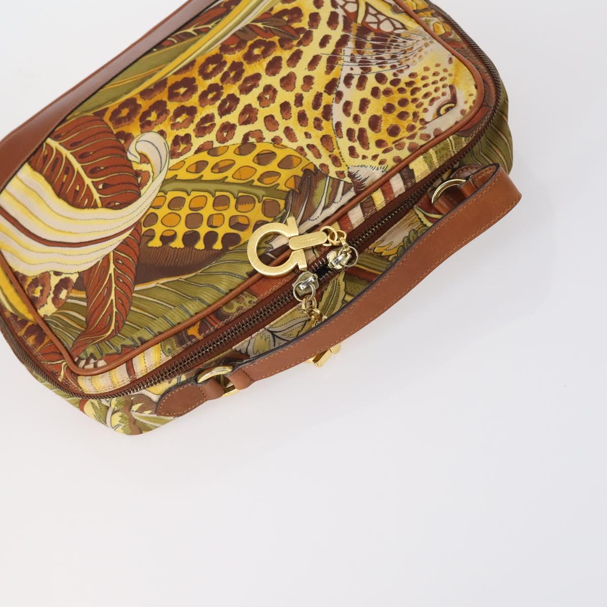 CELINE Fendi Ferragamo C Macadam Canvas Bag Nylon Leather 5 Set Black Auth 144725