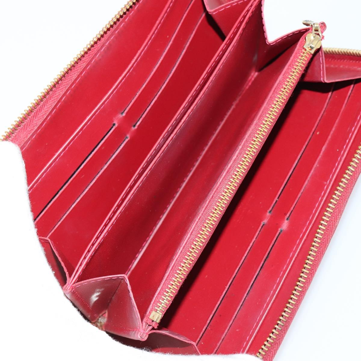 LOUIS VUITTON Epi Vernis Taiga Wallet 7 Set Red Black Brown LV Auth 144728