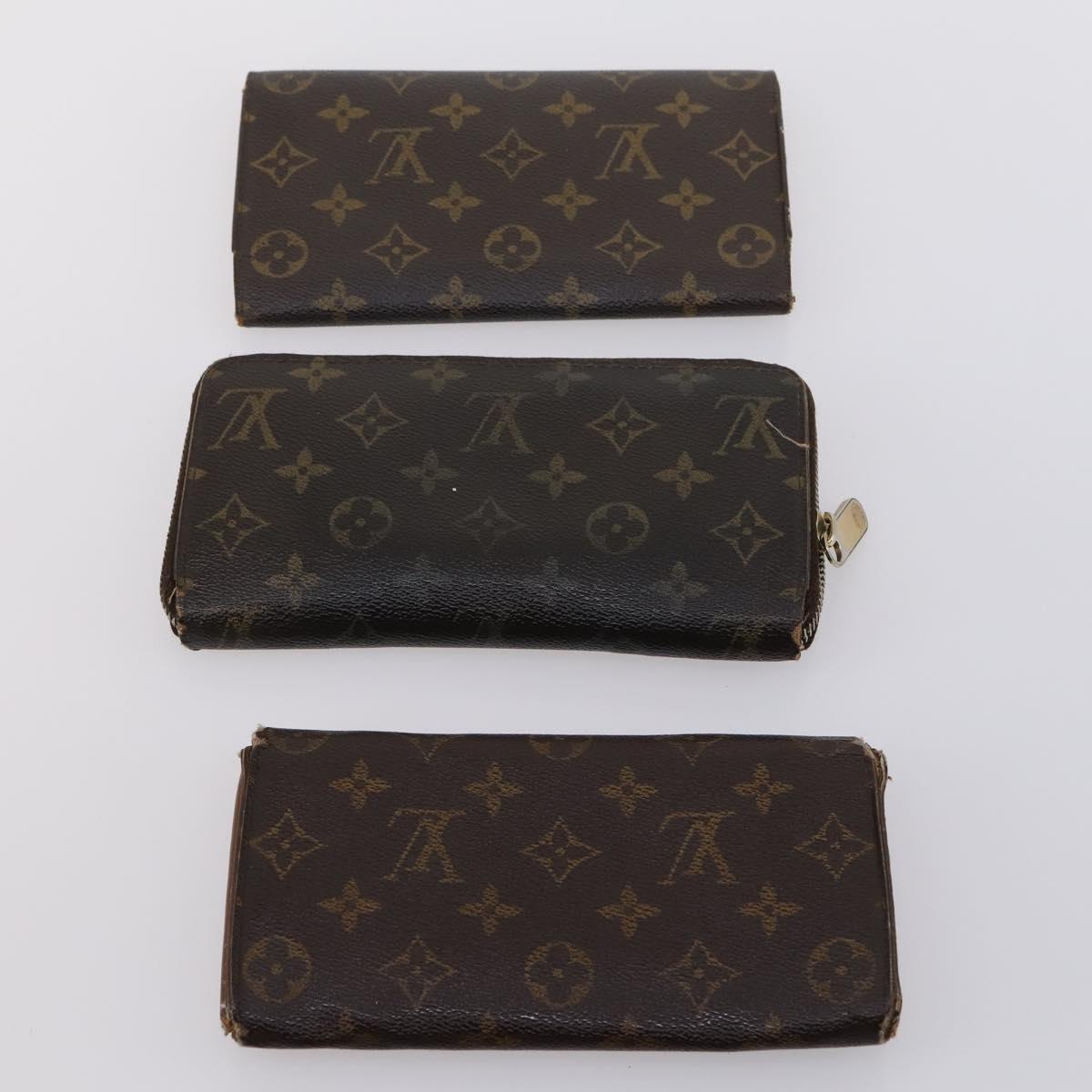 LOUIS VUITTON Monogram Long Wallet 6Set LV Auth 144732