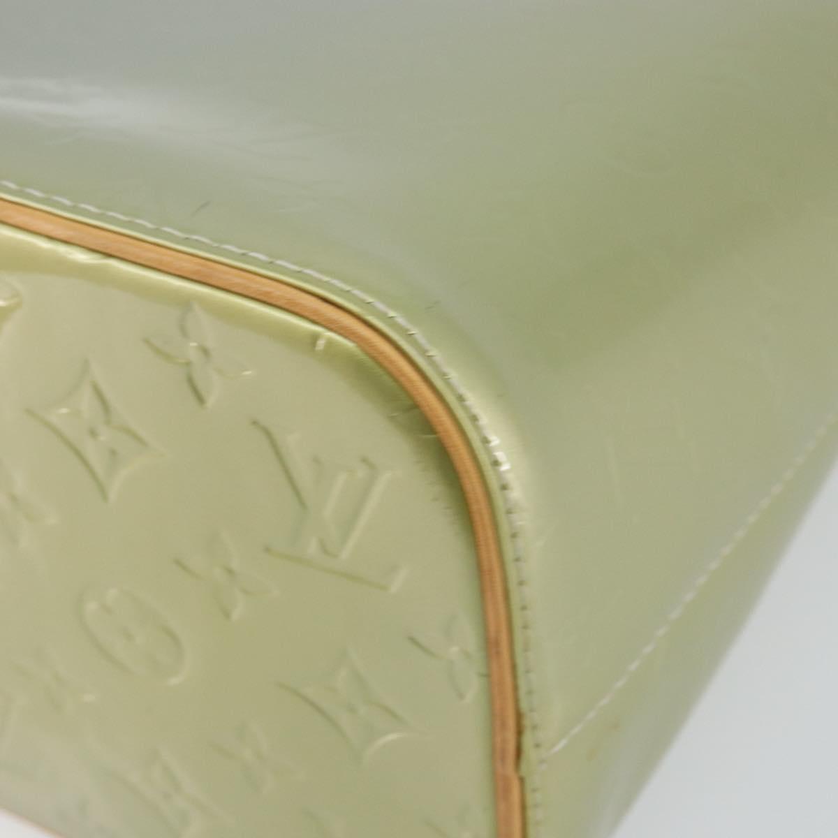 LOUIS VUITTON Monogram Vernis Houston Hand Bag Gris M91053 LV Auth 144763