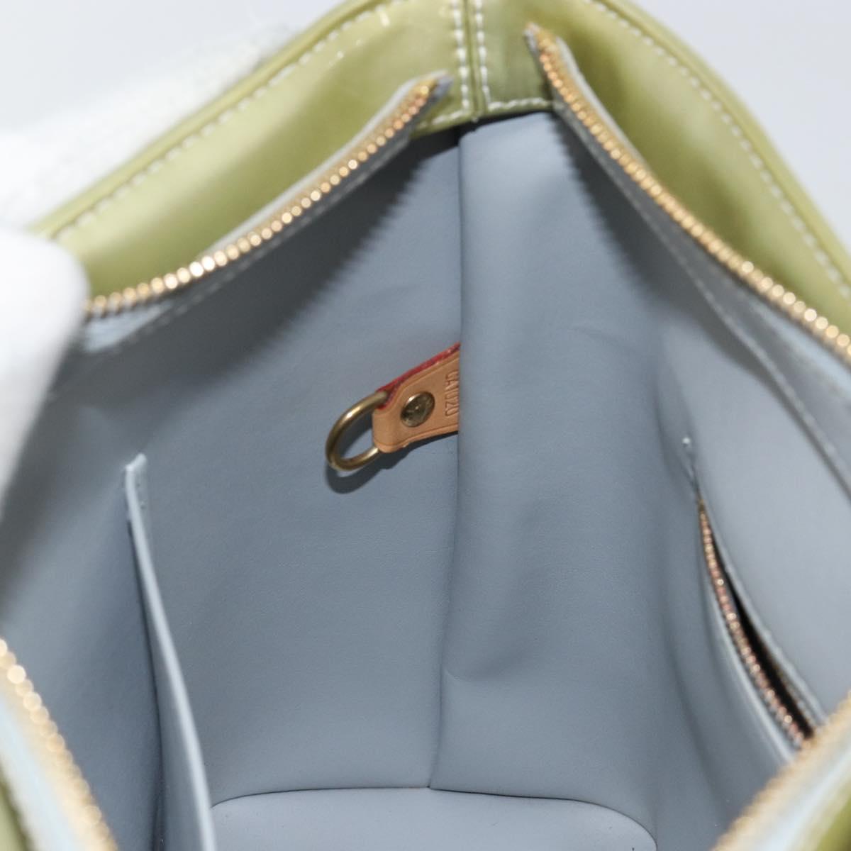 LOUIS VUITTON Monogram Vernis Houston Hand Bag Gris M91053 LV Auth 144763