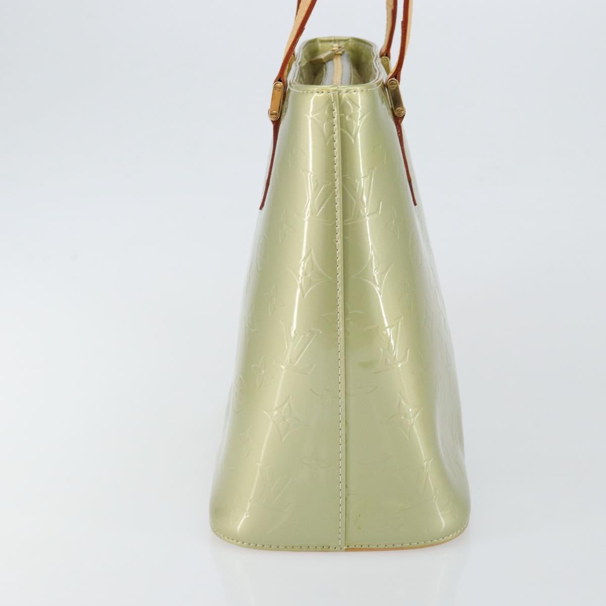 LOUIS VUITTON Monogram Vernis Houston Hand Bag Gris M91053 LV Auth 144763