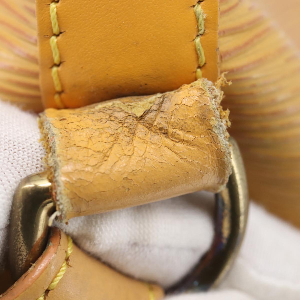 LOUIS VUITTON Epi Petit Noe Shoulder Bag Yellow M44109 LV Auth 144770