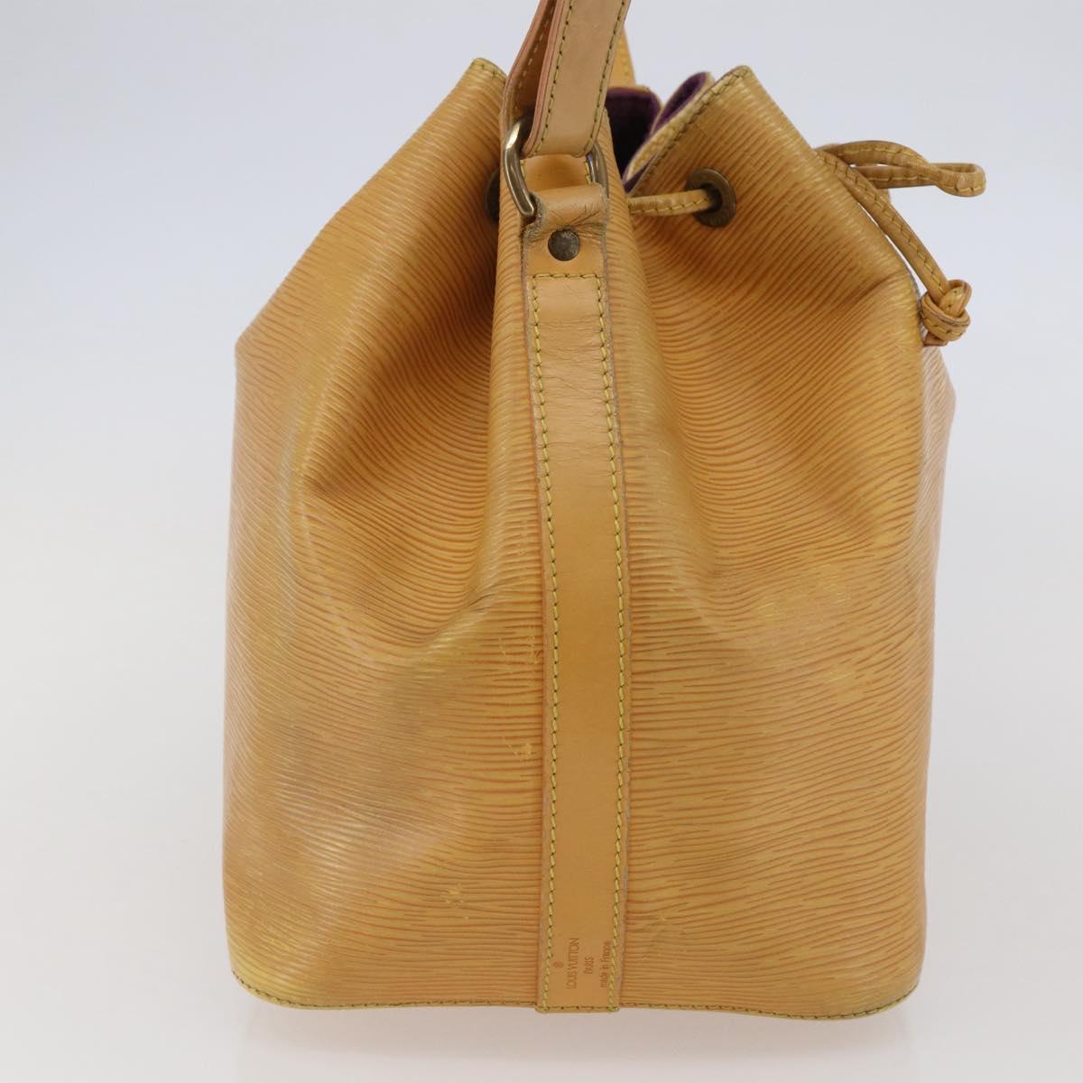 LOUIS VUITTON Epi Petit Noe Shoulder Bag Yellow M44109 LV Auth 144770