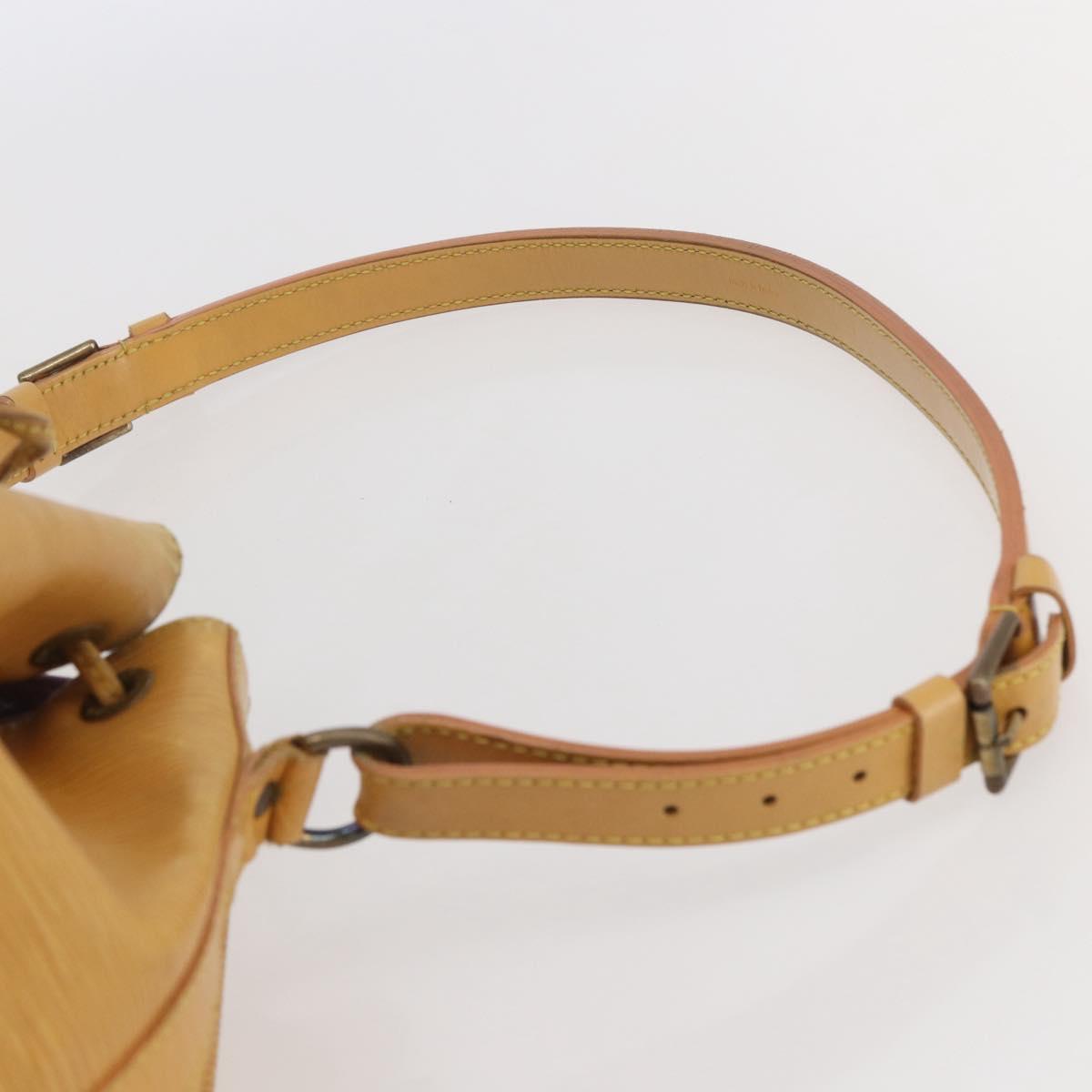 LOUIS VUITTON Epi Petit Noe Shoulder Bag Yellow M44109 LV Auth 144770