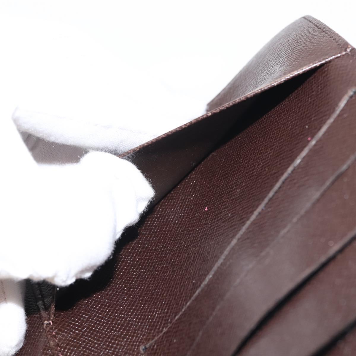 LOUIS VUITTON Damier Ebene Agenda MM Day Planner Cover R20240 LV Auth 144772