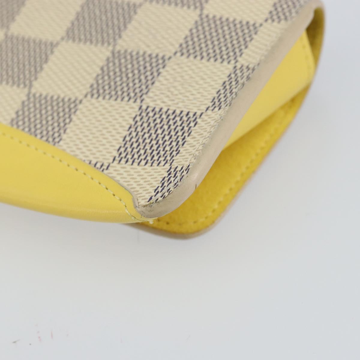 LOUIS VUITTON Damier Azur Etui Lunette Woody Glasses Case GI0388 LV Auth 144773
