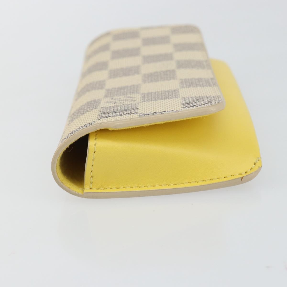 LOUIS VUITTON Damier Azur Etui Lunette Woody Glasses Case GI0388 LV Auth 144773