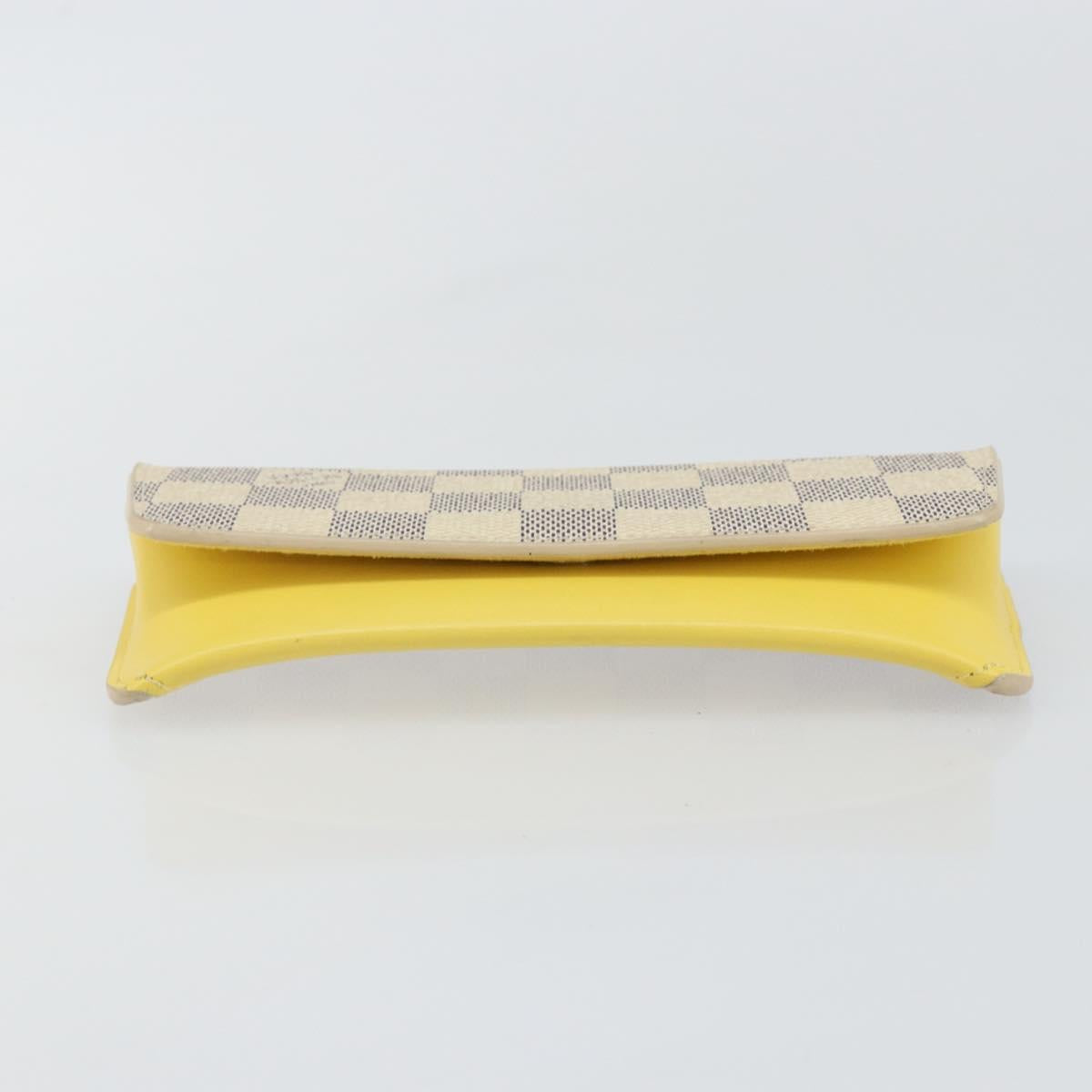 LOUIS VUITTON Damier Azur Etui Lunette Woody Glasses Case GI0388 LV Auth 144773