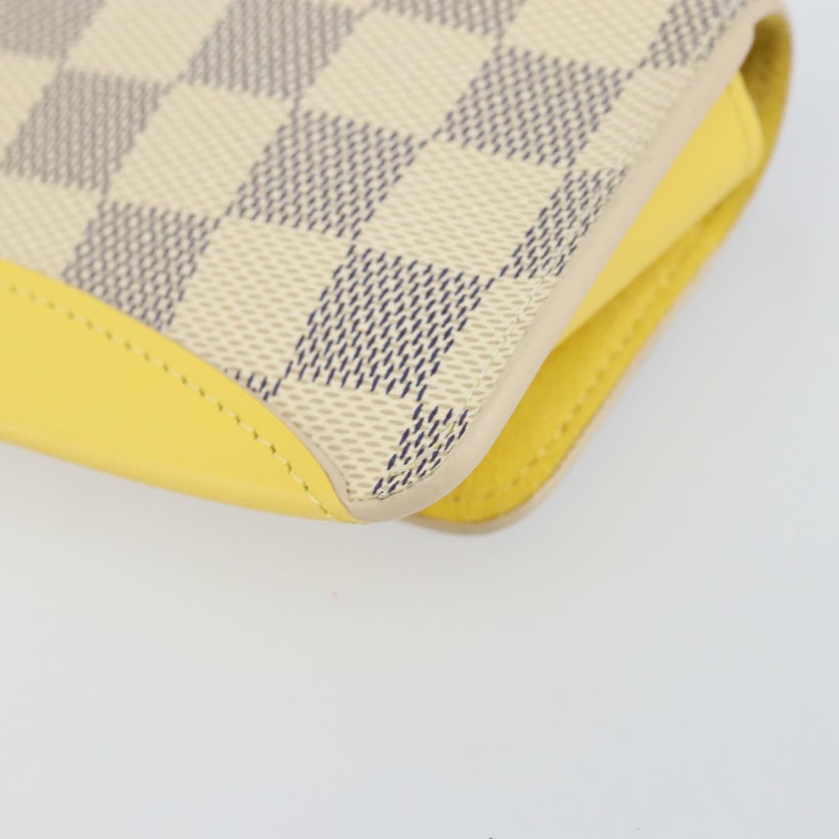 LOUIS VUITTON Damier Azur Etui Lunette Woody Glasses Case GI0388 LV Auth 144774