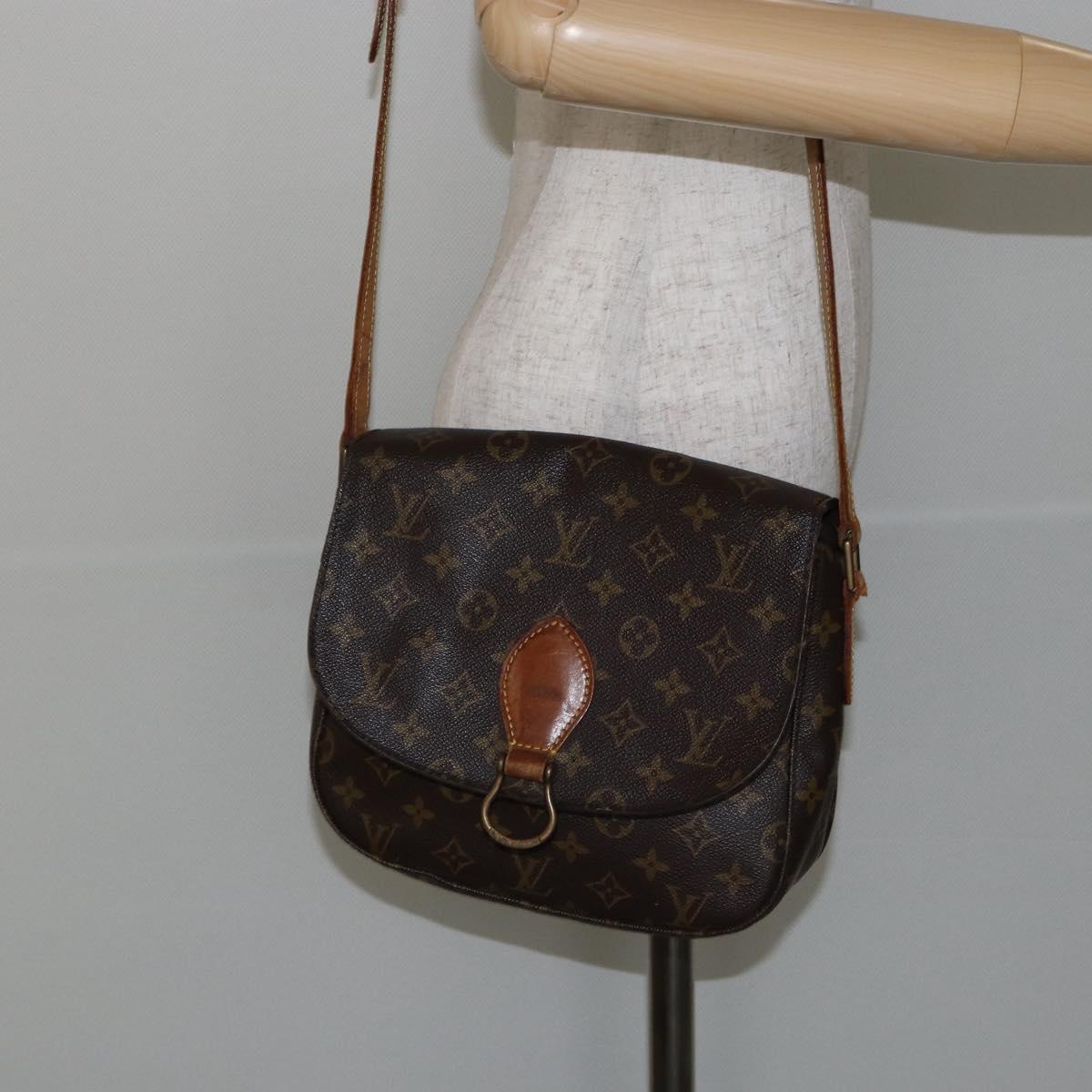 LOUIS VUITTON Monogram Saint Cloud GM Shoulder Bag M51242 LV Auth 144776
