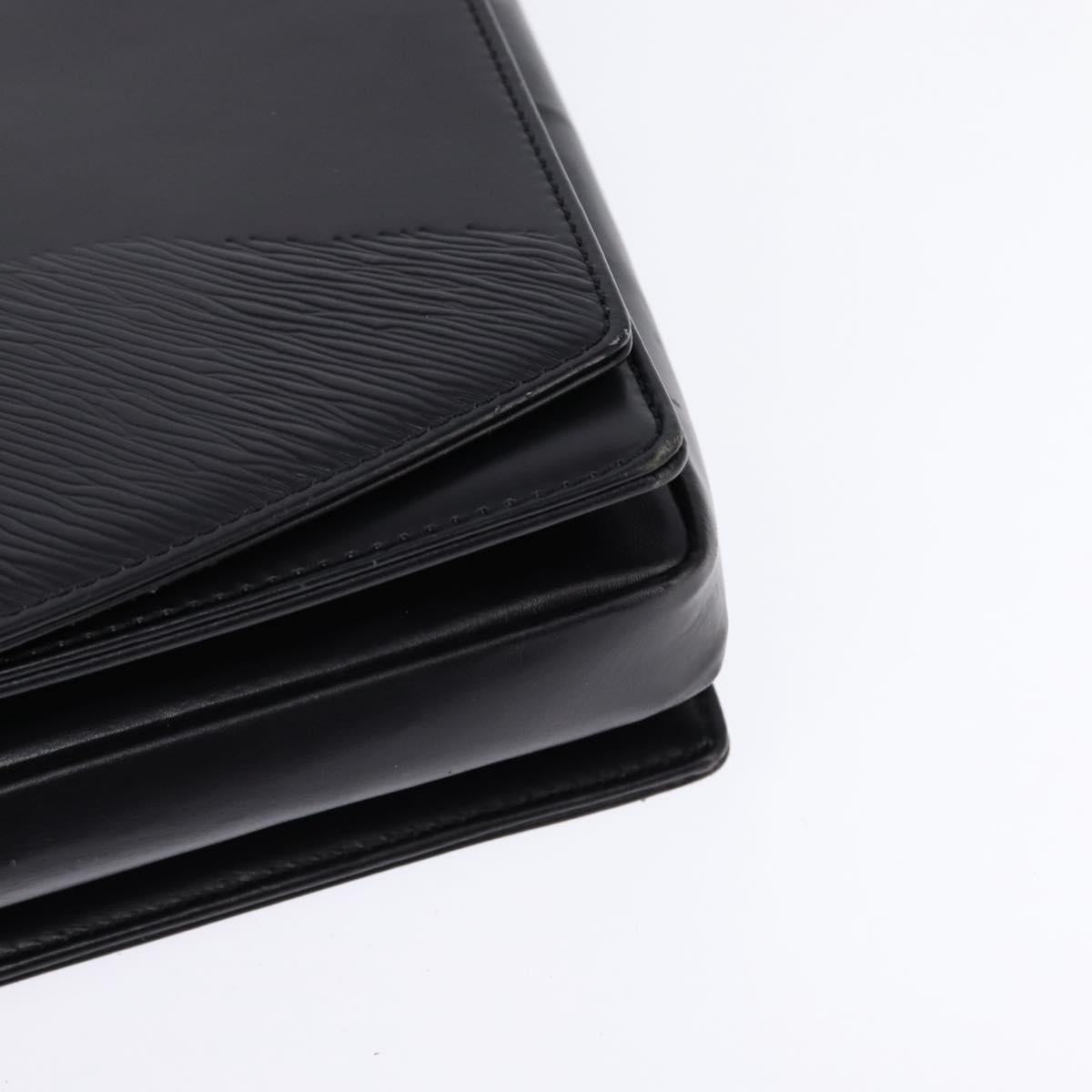 LOUIS VUITTON Opera line Rhodes Shoulder Bag Leather Black M63912 LV Auth 144784