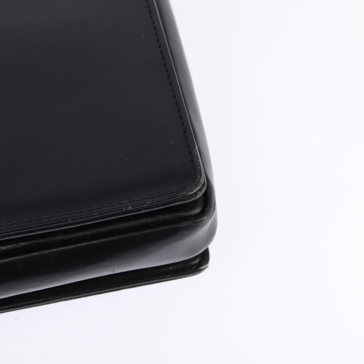 LOUIS VUITTON Opera line Rhodes Shoulder Bag Leather Black M63912 LV Auth 144784