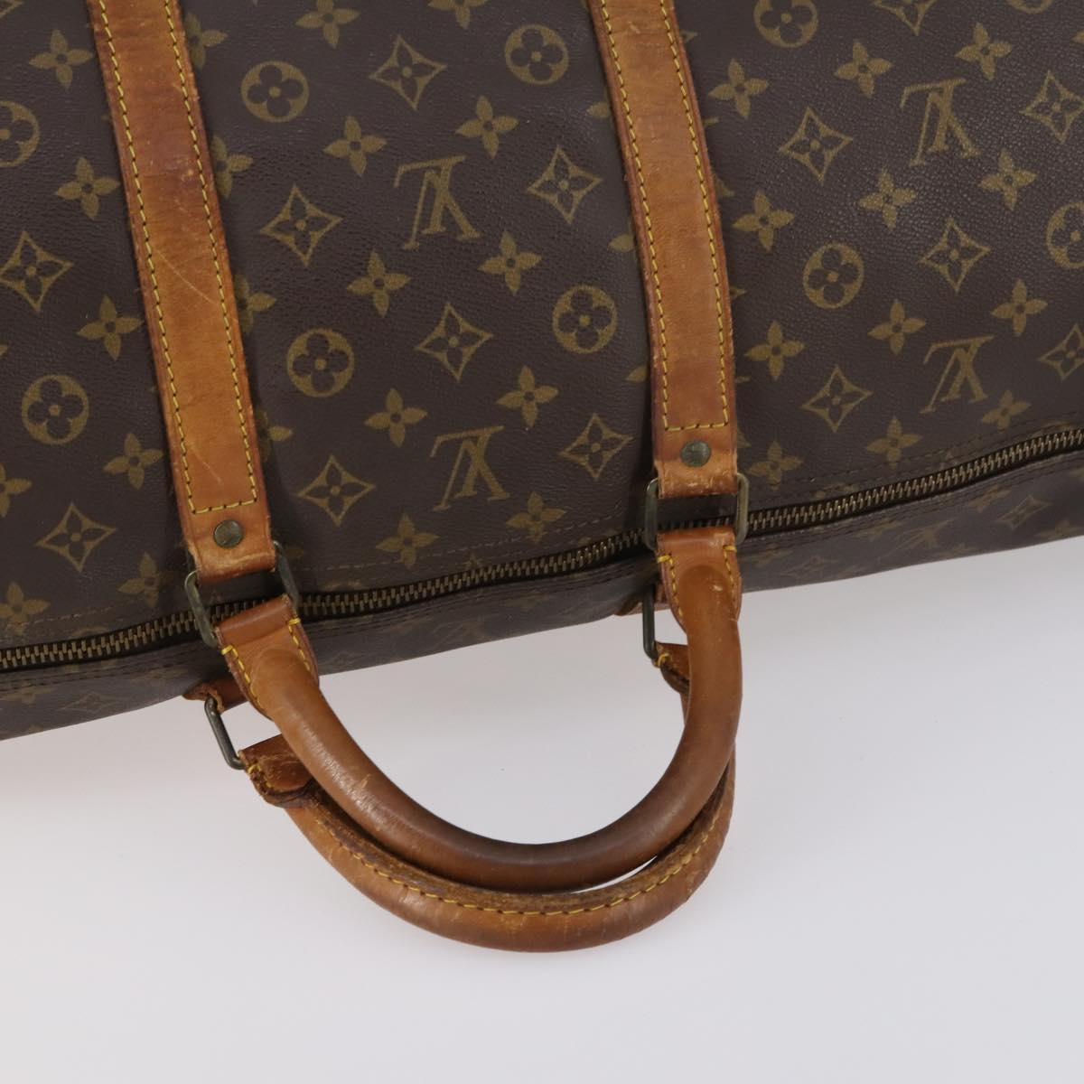 LOUIS VUITTON Monogram Keepall Bandouliere 60 Boston Bag M41412 LV Auth 144792