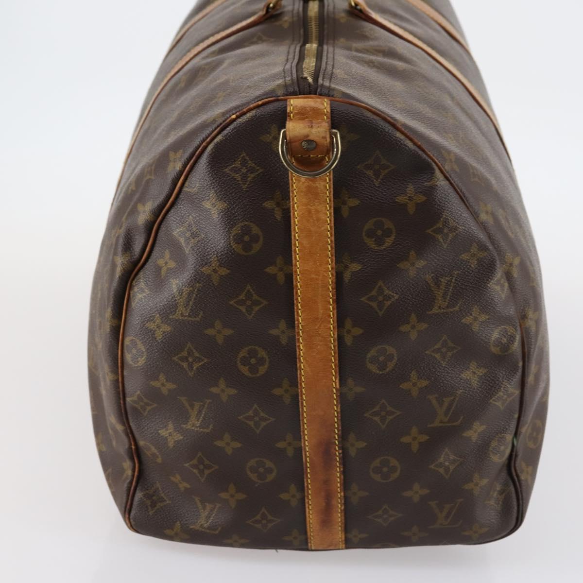 LOUIS VUITTON Monogram Keepall Bandouliere 60 Boston Bag M41412 LV Auth 144793