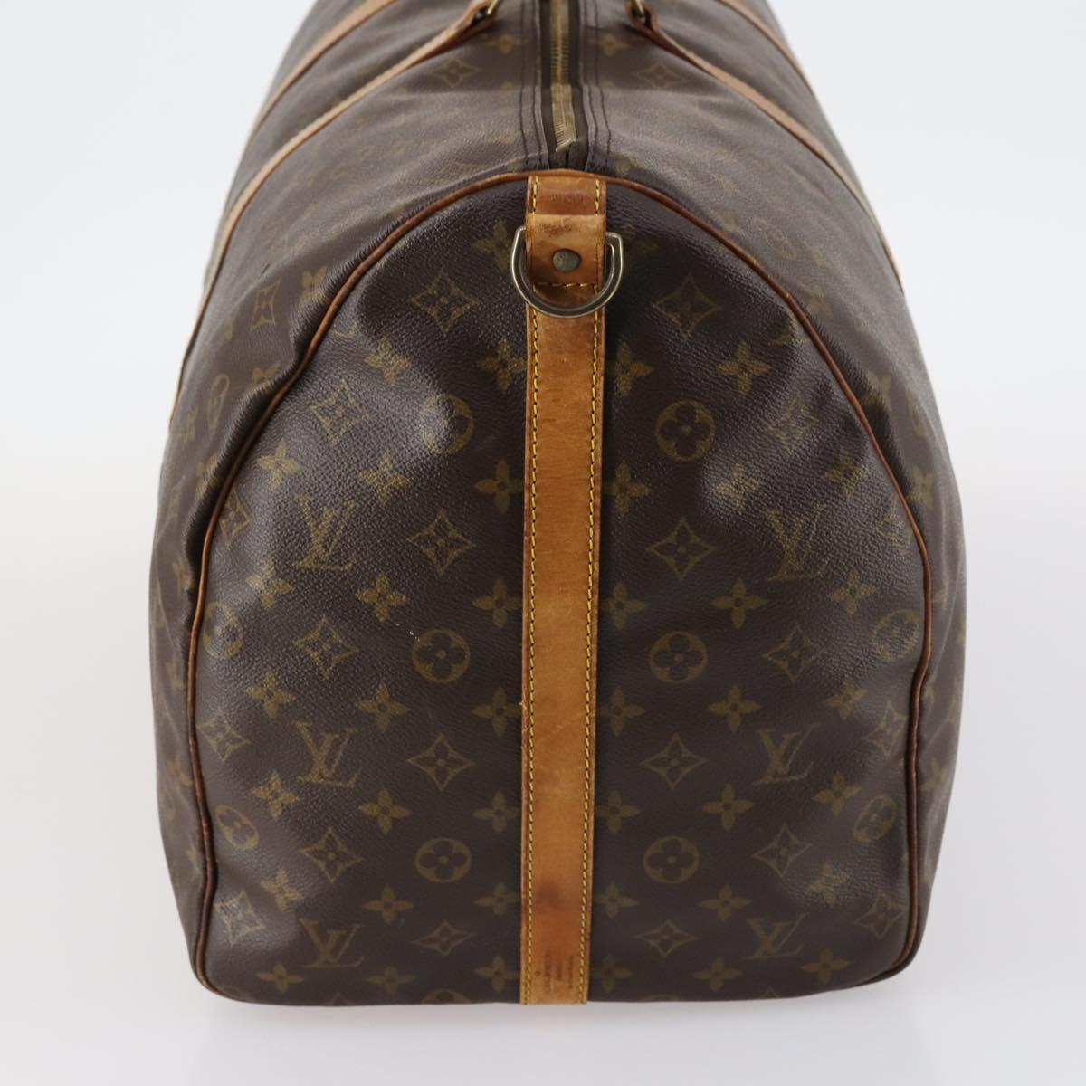 LOUIS VUITTON Monogram Keepall Bandouliere 60 Boston Bag M41412 LV Auth 144793