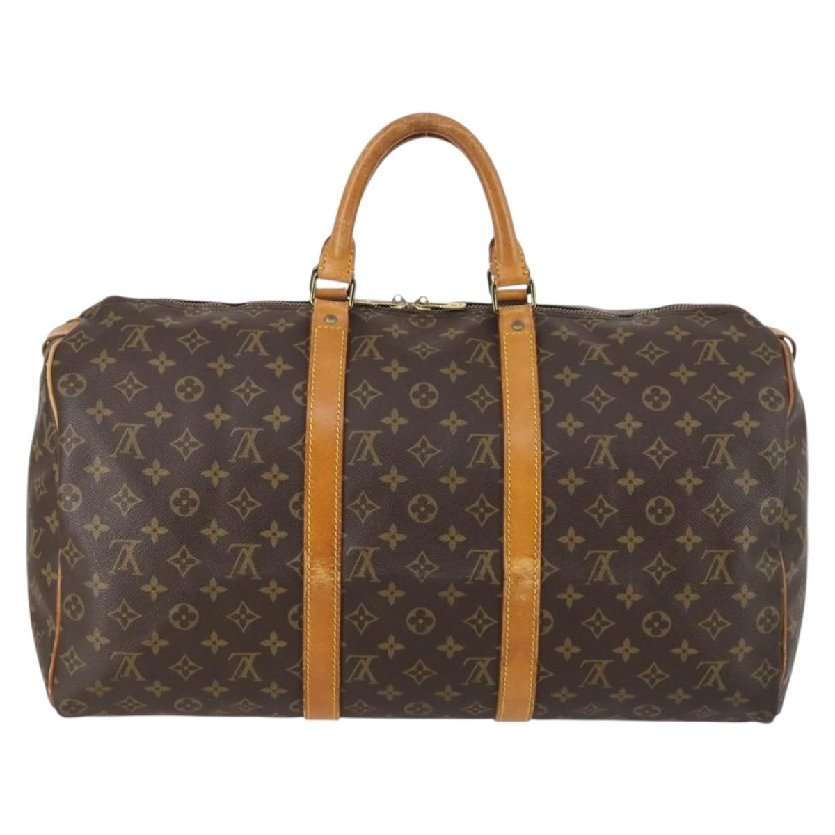 LOUIS VUITTON Monogram Keepall 50 Boston Bag M41426 LV Auth 144796