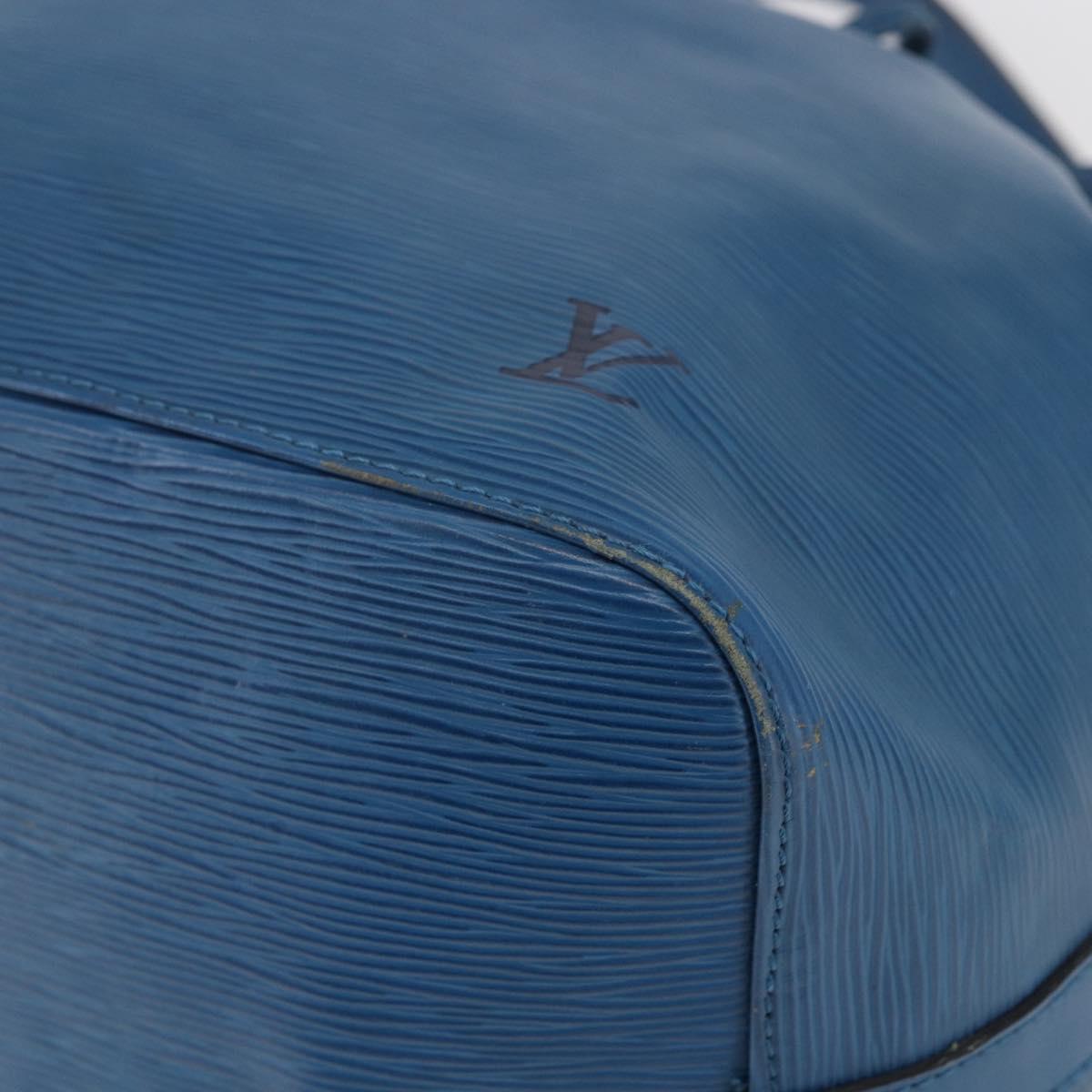 LOUIS VUITTON Epi Petit Noe Shoulder Bag Blue M44105 LV Auth 144801