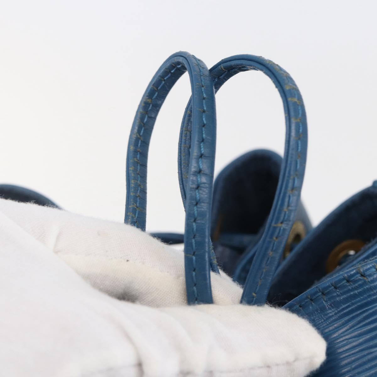 LOUIS VUITTON Epi Petit Noe Shoulder Bag Blue M44105 LV Auth 144801