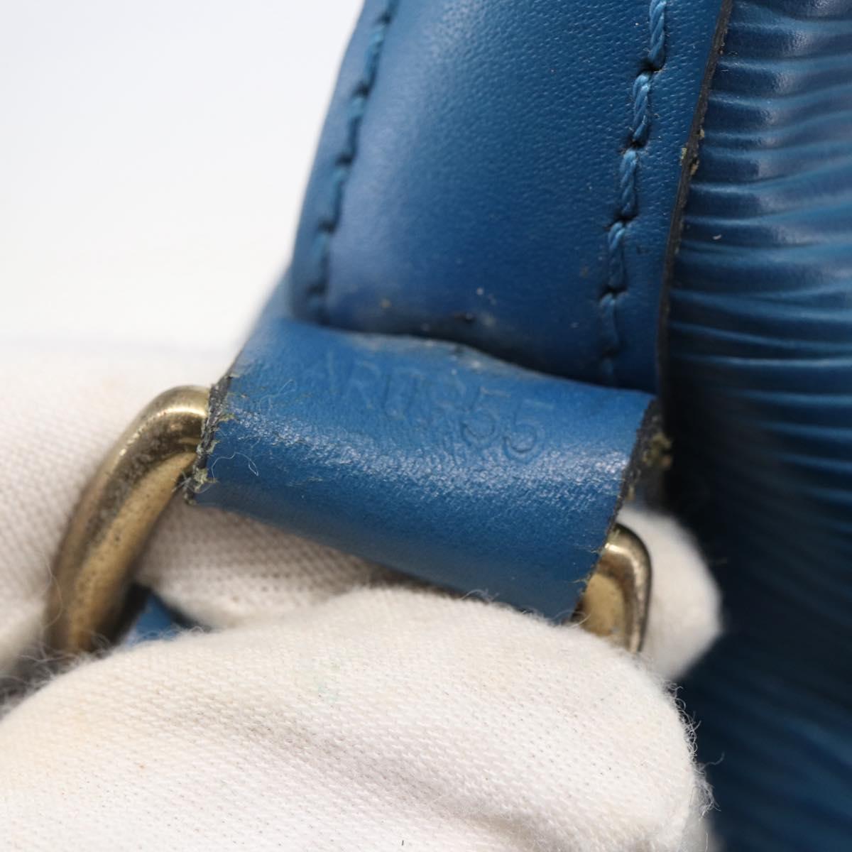 LOUIS VUITTON Epi Petit Noe Shoulder Bag Blue M44105 LV Auth 144801