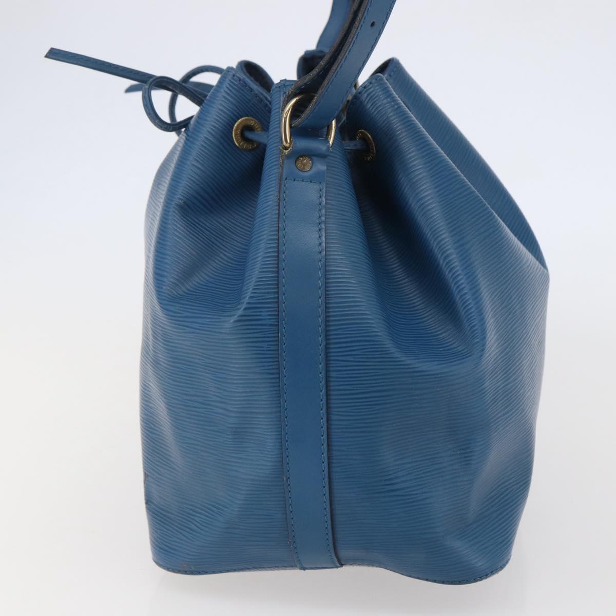 LOUIS VUITTON Epi Petit Noe Shoulder Bag Blue M44105 LV Auth 144801