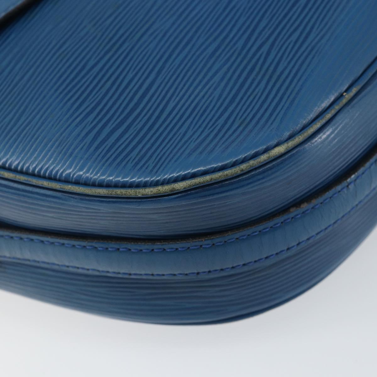 LOUIS VUITTON Epi June Feuille Shoulder Bag Blue M52155 LV Auth 144802