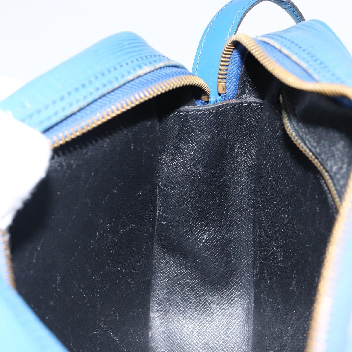 LOUIS VUITTON Epi June Feuille Shoulder Bag Blue M52155 LV Auth 144802