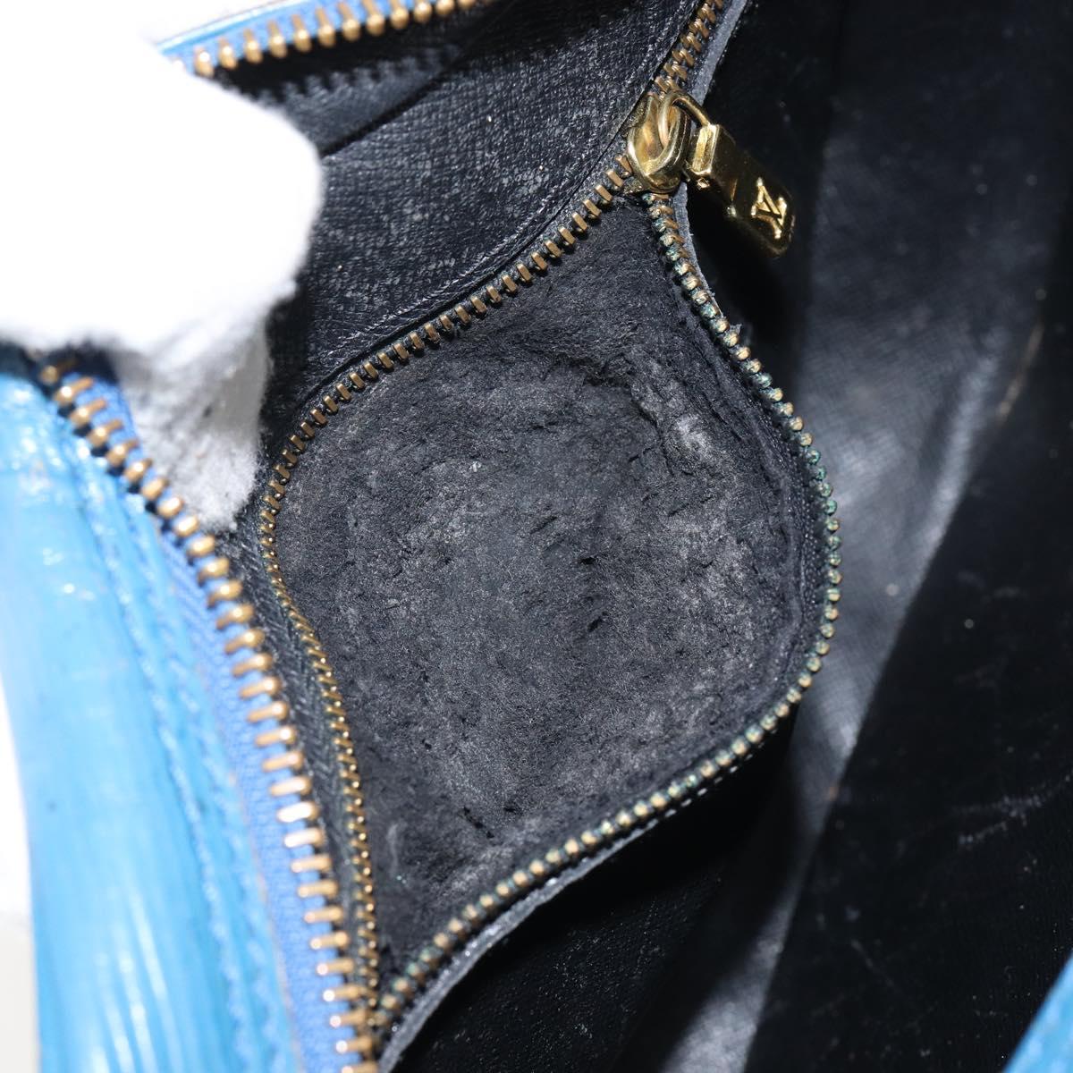 LOUIS VUITTON Epi June Feuille Shoulder Bag Blue M52155 LV Auth 144802