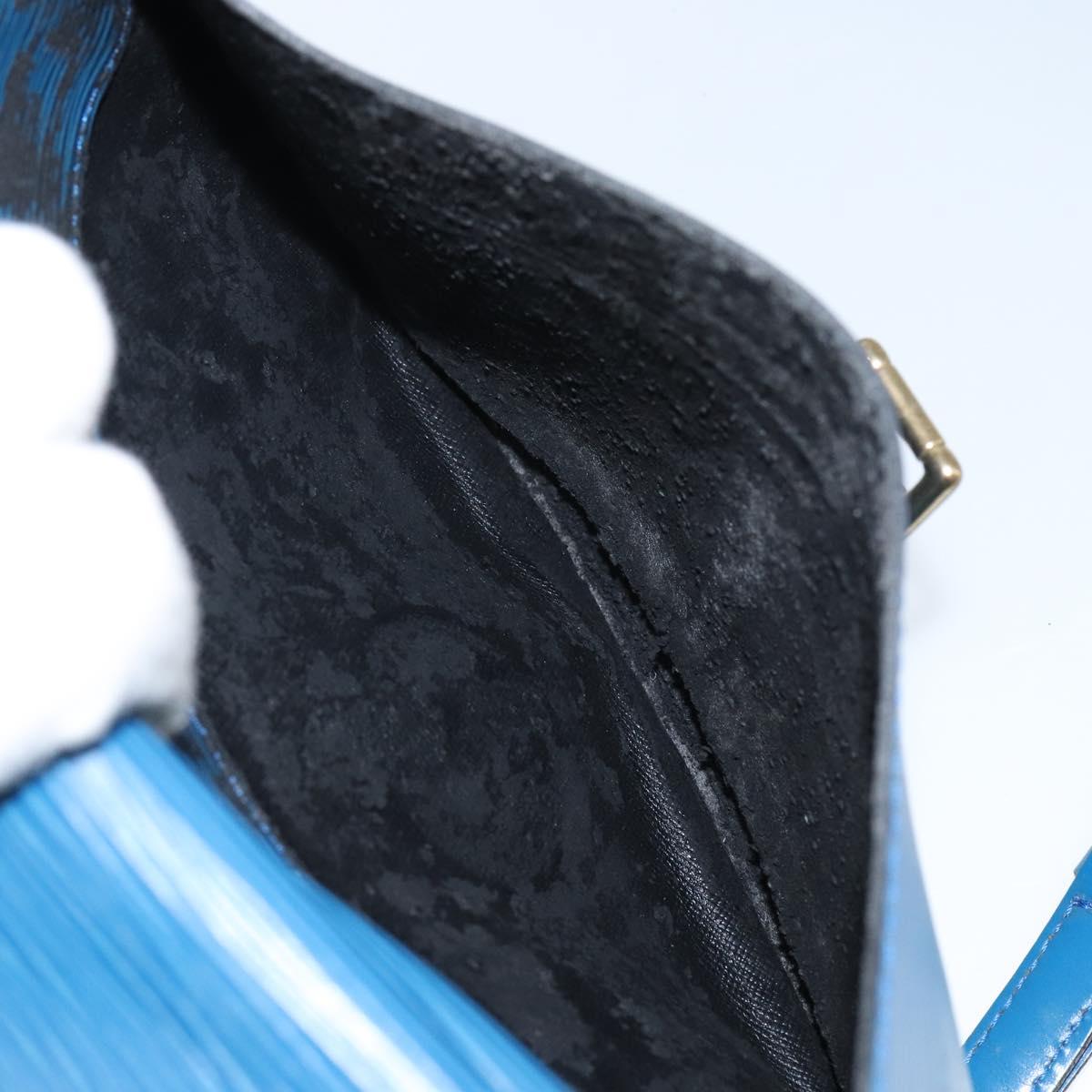 LOUIS VUITTON Epi June Feuille Shoulder Bag Blue M52155 LV Auth 144802