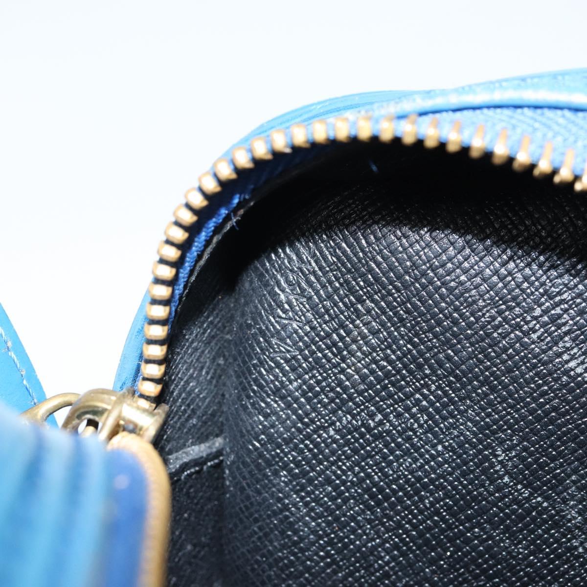 LOUIS VUITTON Epi June Feuille Shoulder Bag Blue M52155 LV Auth 144802