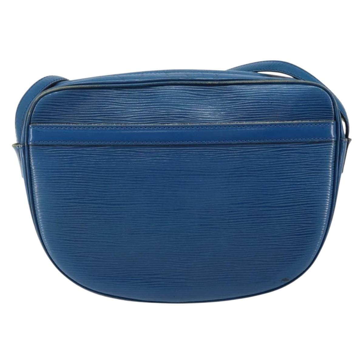 LOUIS VUITTON Epi June Feuille Shoulder Bag Blue M52155 LV Auth 144802