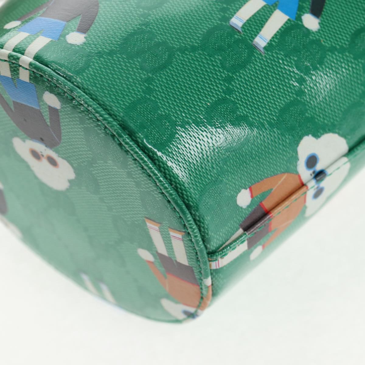 GUCCI GG Crystal Children's Kim Seung Yeon Bag Gold Green 752356 Auth 144816V