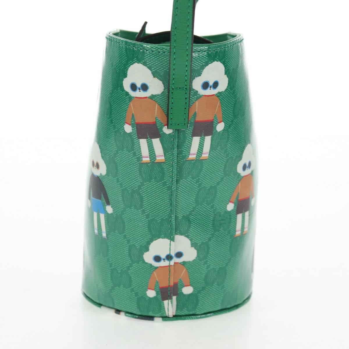 GUCCI GG Crystal Children's Kim Seung Yeon Bag Gold Green 752356 Auth 144816V