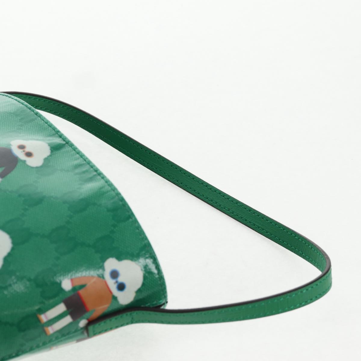 GUCCI GG Crystal Children's Kim Seung Yeon Bag Gold Green 752356 Auth 144816V