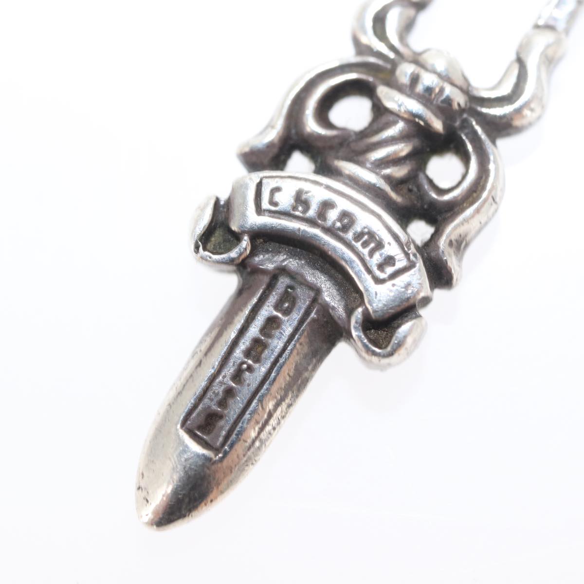Chrome Hearts Dagger Pendant Top Ag925 Silver Auth 144822AM