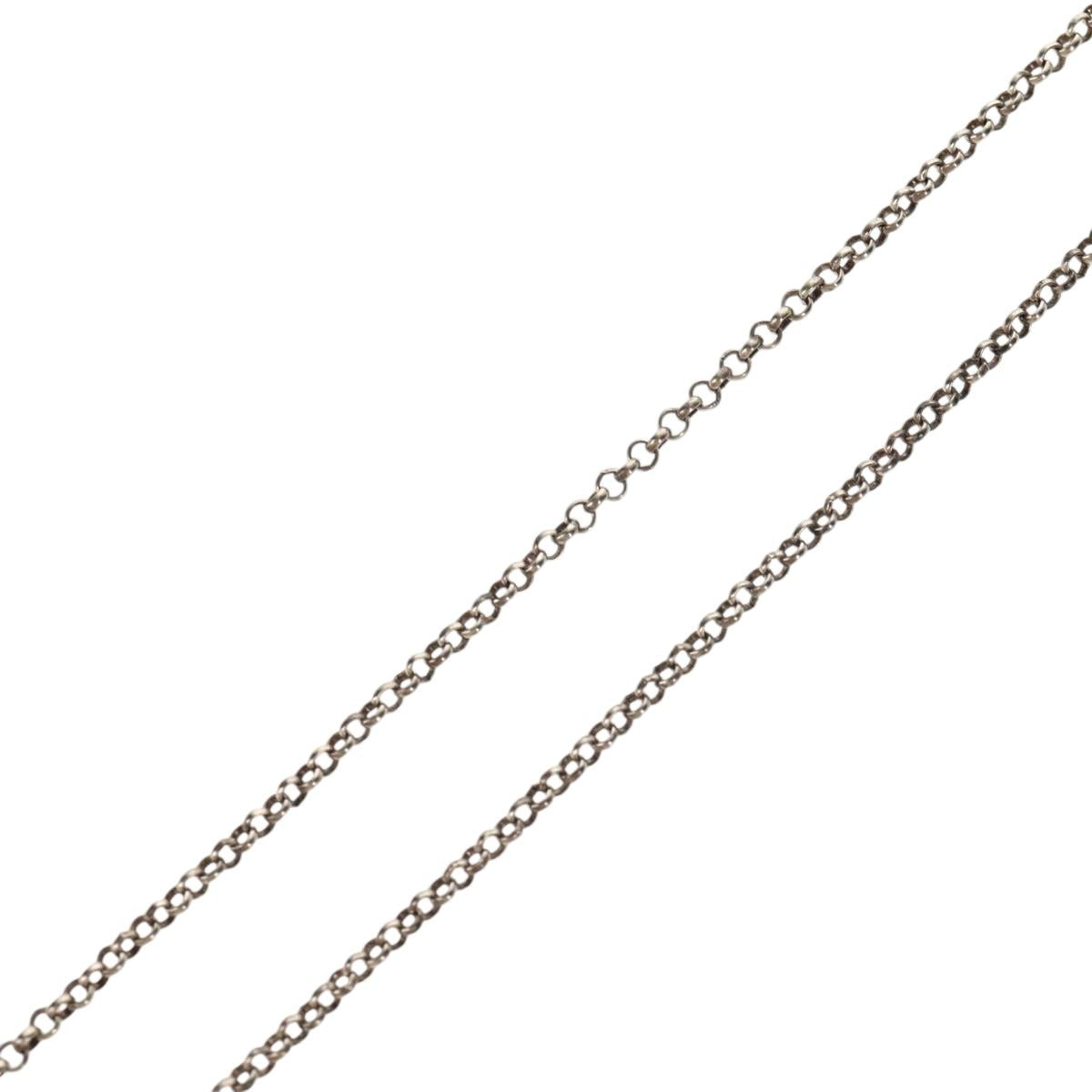 Chrome Hearts Roll Chain Necklace Ag925 Silver Auth 144823AM