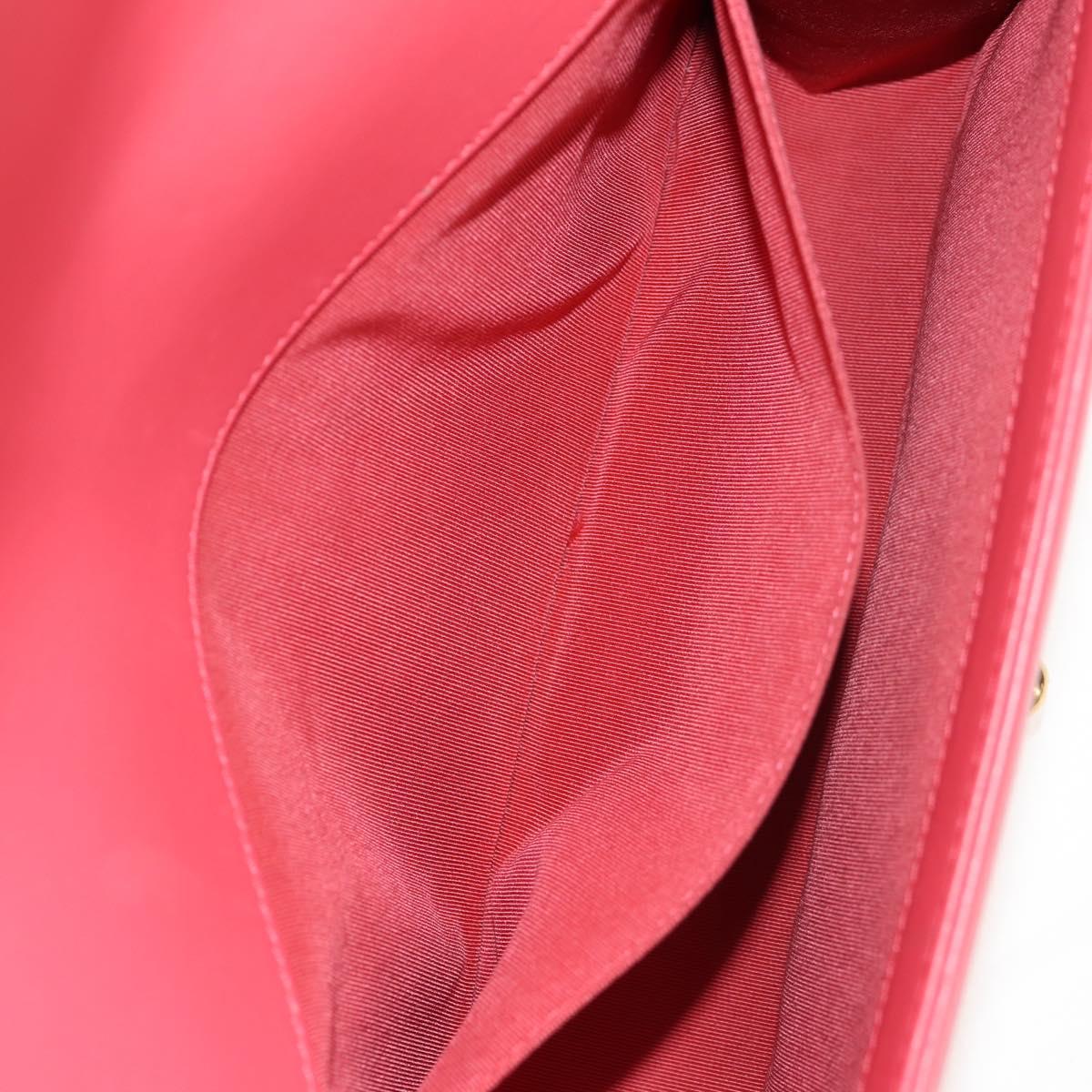 CHANEL Chain Matelasse Boy Chanel Bag Lamb Skin Pink Gold CC Auth 144832AM