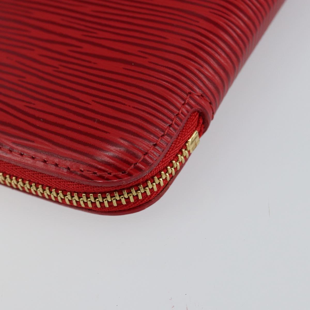 LOUIS VUITTON Epi Agenda Geod Wallet Red M63877 LV Auth 144840