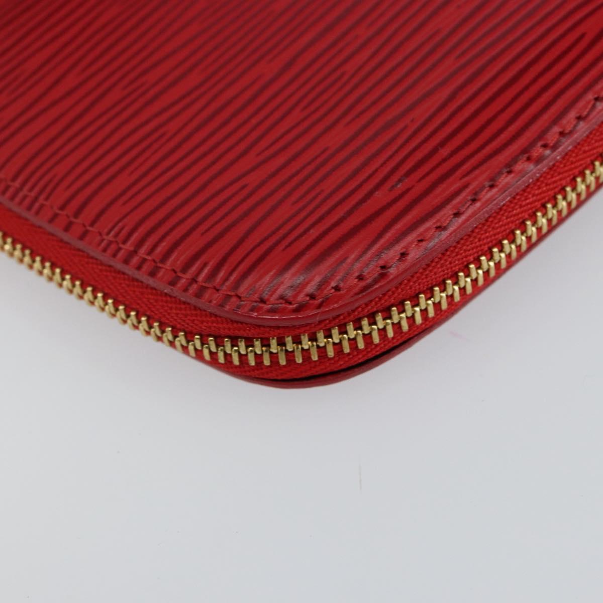 LOUIS VUITTON Epi Agenda Geod Wallet Red M63877 LV Auth 144840