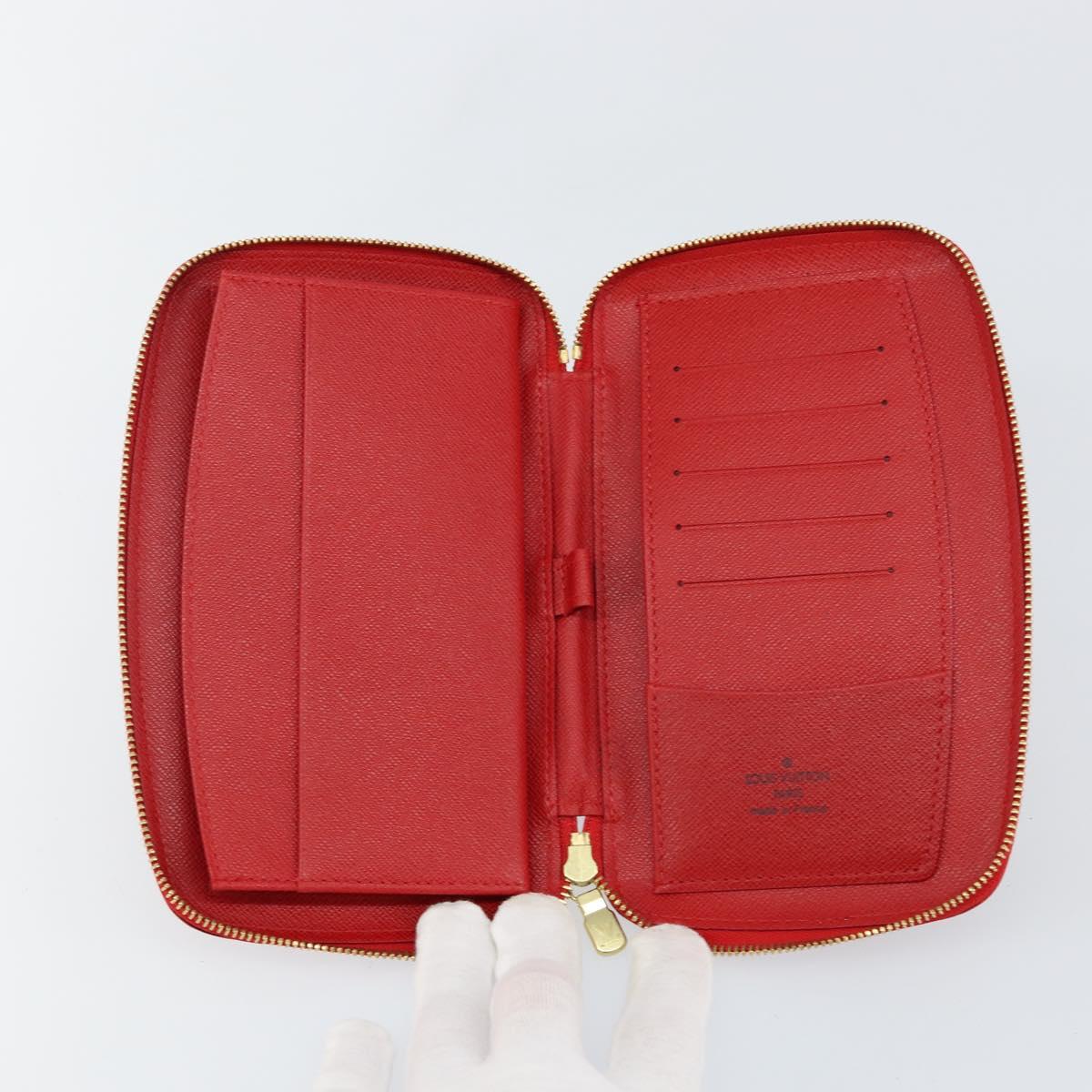 LOUIS VUITTON Epi Agenda Geod Wallet Red M63877 LV Auth 144840