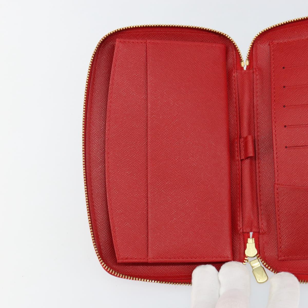 LOUIS VUITTON Epi Agenda Geod Wallet Red M63877 LV Auth 144840