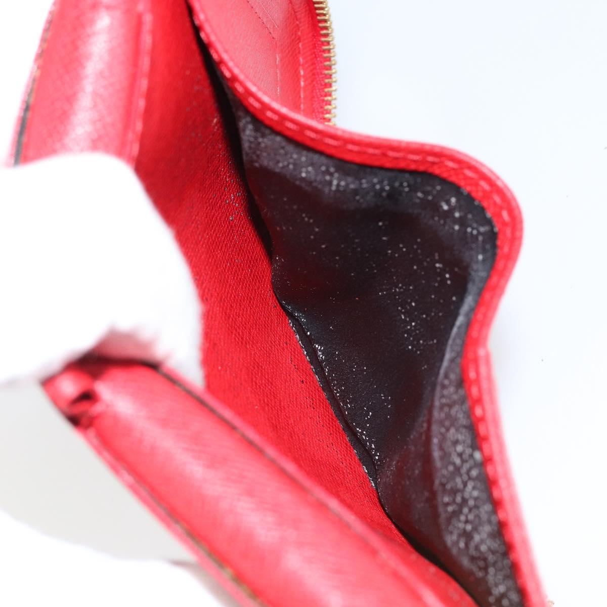 LOUIS VUITTON Epi Agenda Geod Wallet Red M63877 LV Auth 144840