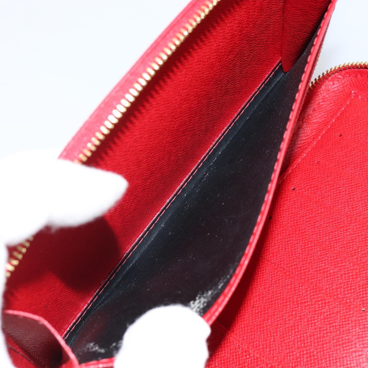 LOUIS VUITTON Epi Agenda Geod Wallet Red M63877 LV Auth 144840