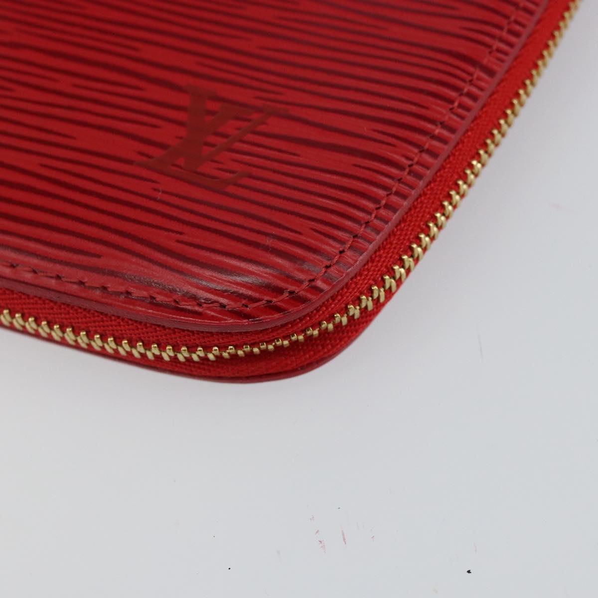 LOUIS VUITTON Epi Agenda Geod Wallet Red M63877 LV Auth 144840