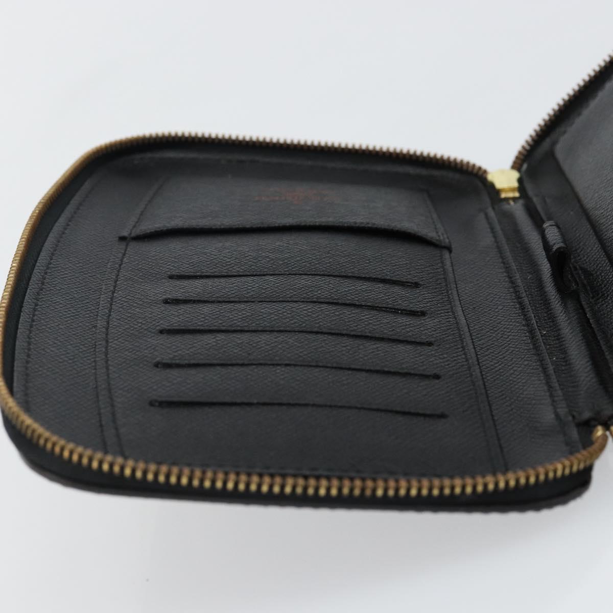 LOUIS VUITTON Epi Agenda Geode Travel Case Black M63872 LV Auth 144841