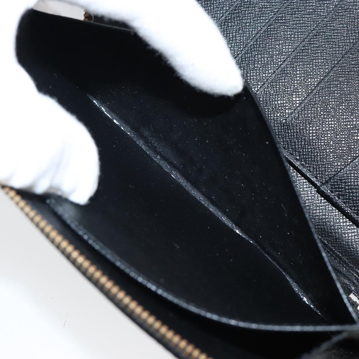 LOUIS VUITTON Epi Agenda Geode Travel Case Black M63872 LV Auth 144841