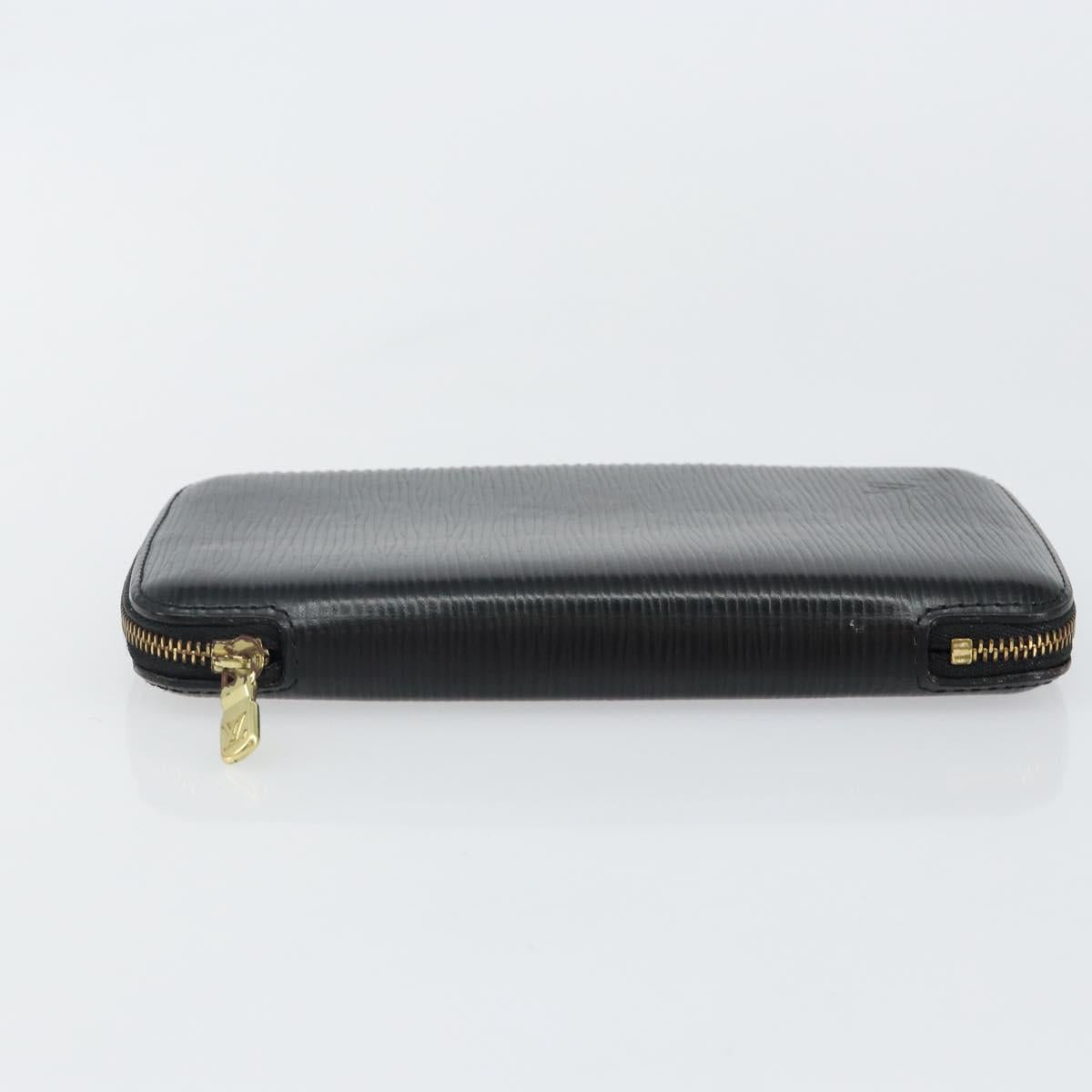 LOUIS VUITTON Epi Agenda Geode Travel Case Black M63872 LV Auth 144841